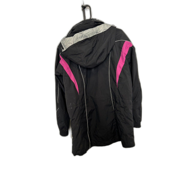 Columbia Brand Woman's Coat, Black and Pink, Size Large - Picture 2 of 6